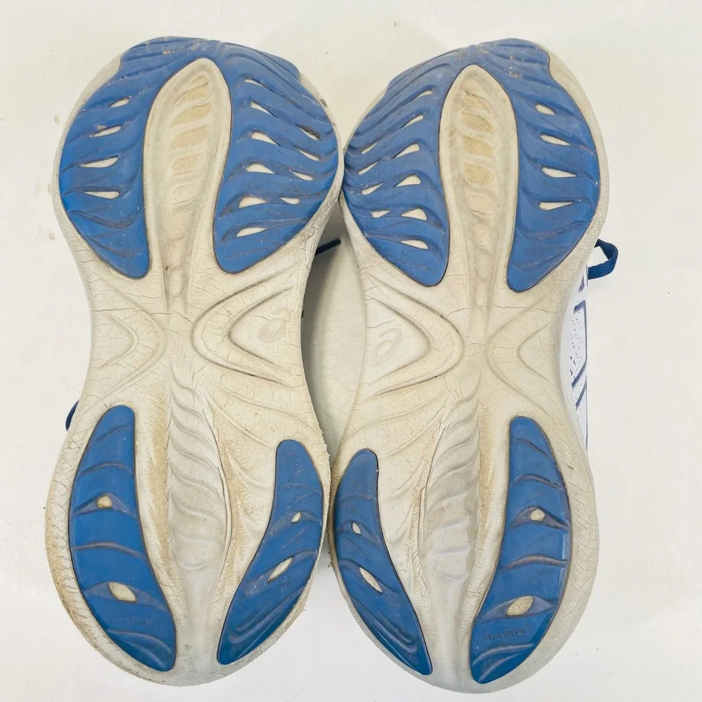 Asics Gel-Cumulus 25 Mens Running Shoes White Blue 1011B621 Size 9